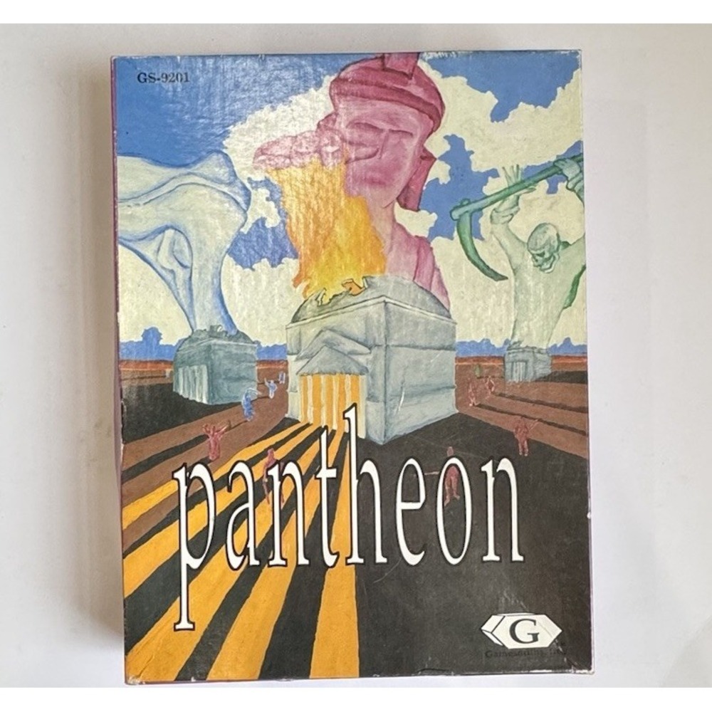 Pantheon (The Game of the Gods) By Gamesmiths #GS-9201 (1992) Complete/Unpunched